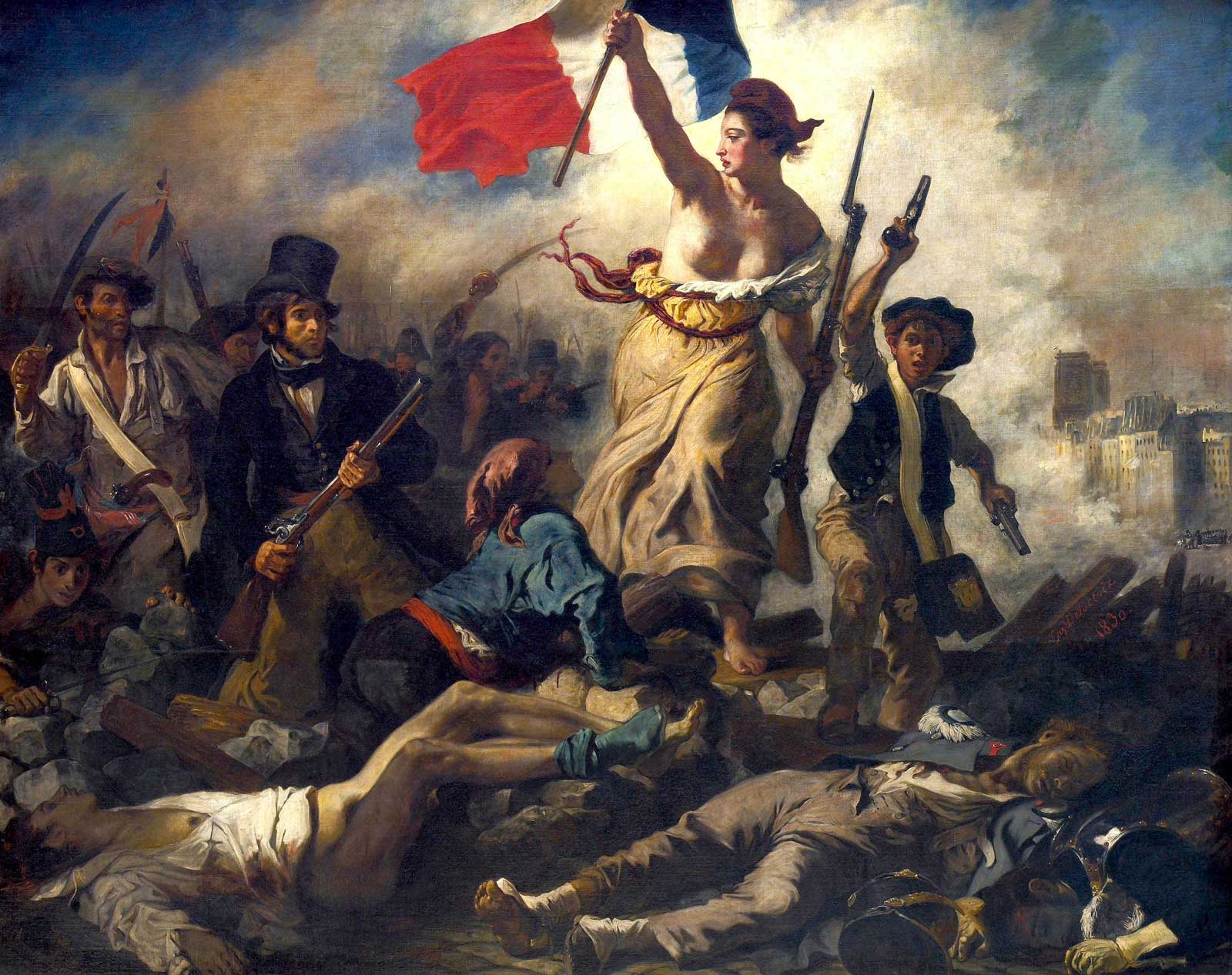 Delacroix Eugène - Die Freiheit führt das Volk