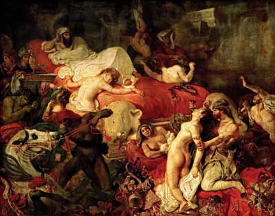 Der Tod des Sardanapal - Delacroix Eugène 