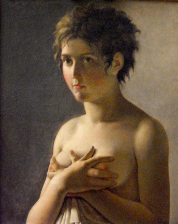 Guerin Pierre-Narcisse - Jeune fille en buste