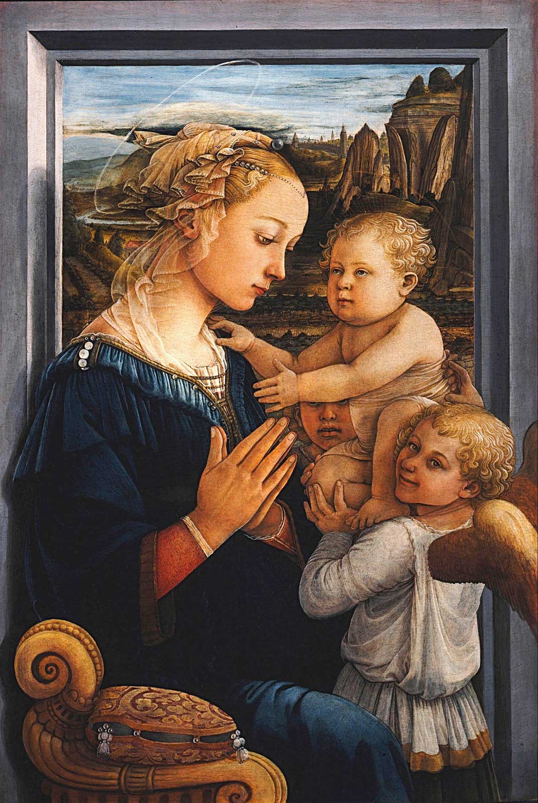 Fra Filippo Lippi - Madonna mit Kind und zwei Engeln
