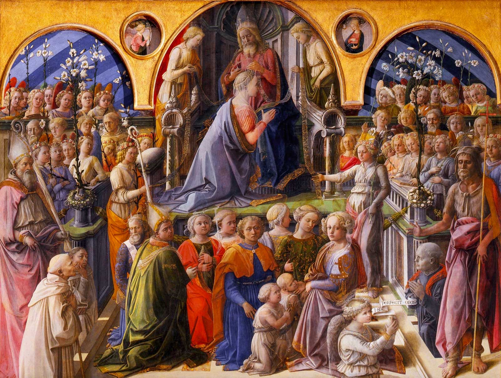 Fra Filippo Lippi - Die Krönung der Jungfrau (1441–1447,)