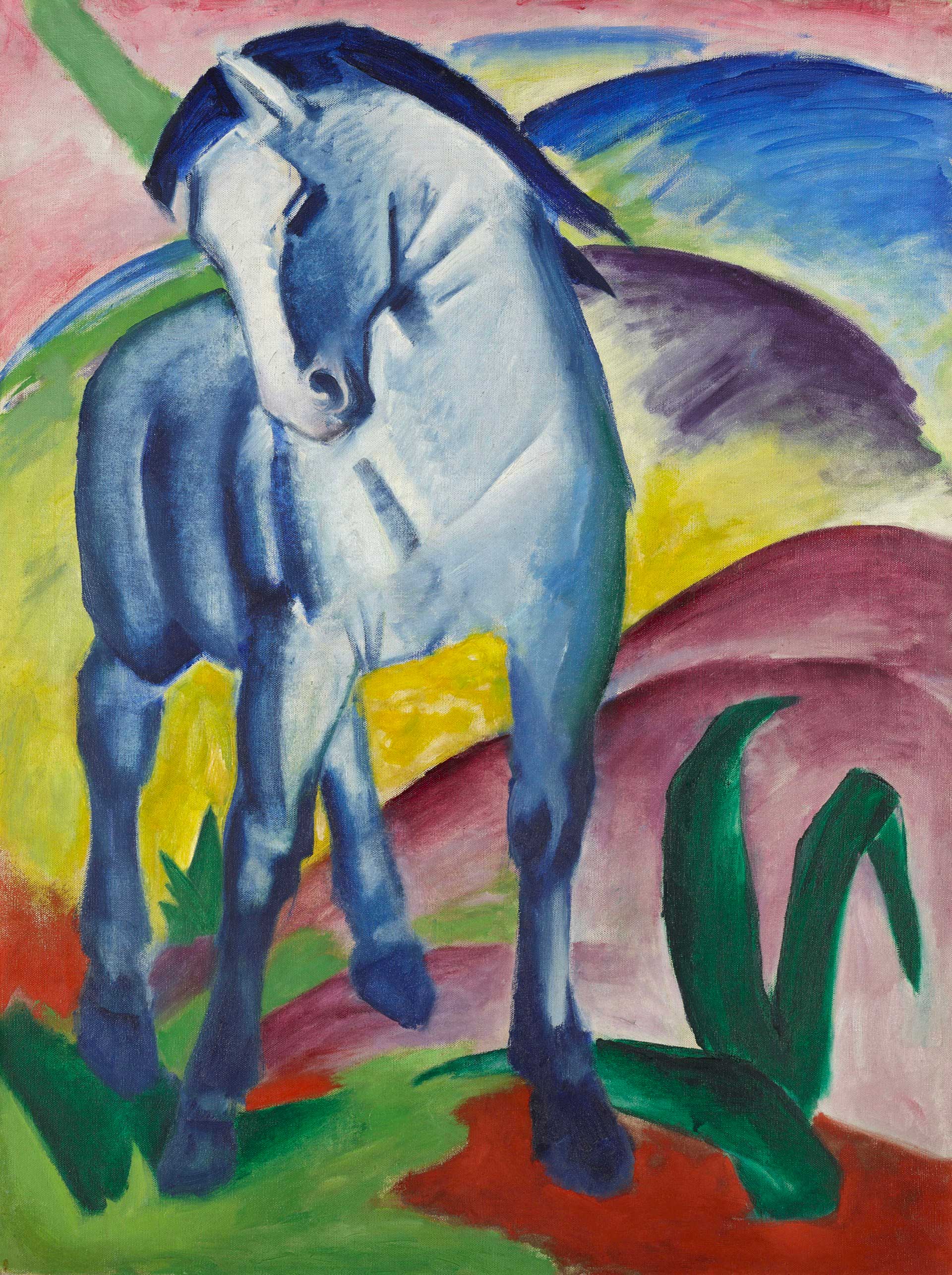 Marc Franz - Blaues Pferd