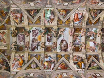 Michelangelo - Fresken in der Sixtinischen Kapelle