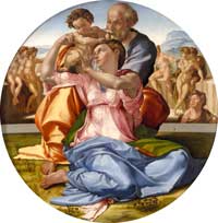 Michelangelo - Die heilige Familie (Tondo Doni)