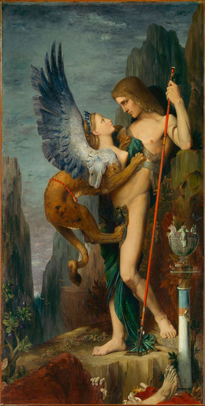 Ödipus und die Sphinx - Moreau Gustave