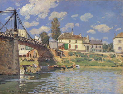 Brücke bei Villeneuve-la-Garenne - Sisley Alfred