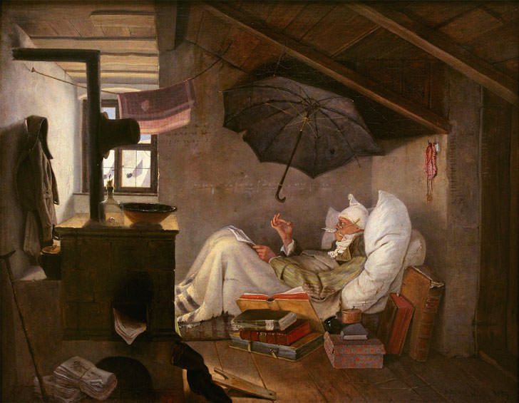 Spitzweg Carl - Der arme Poet