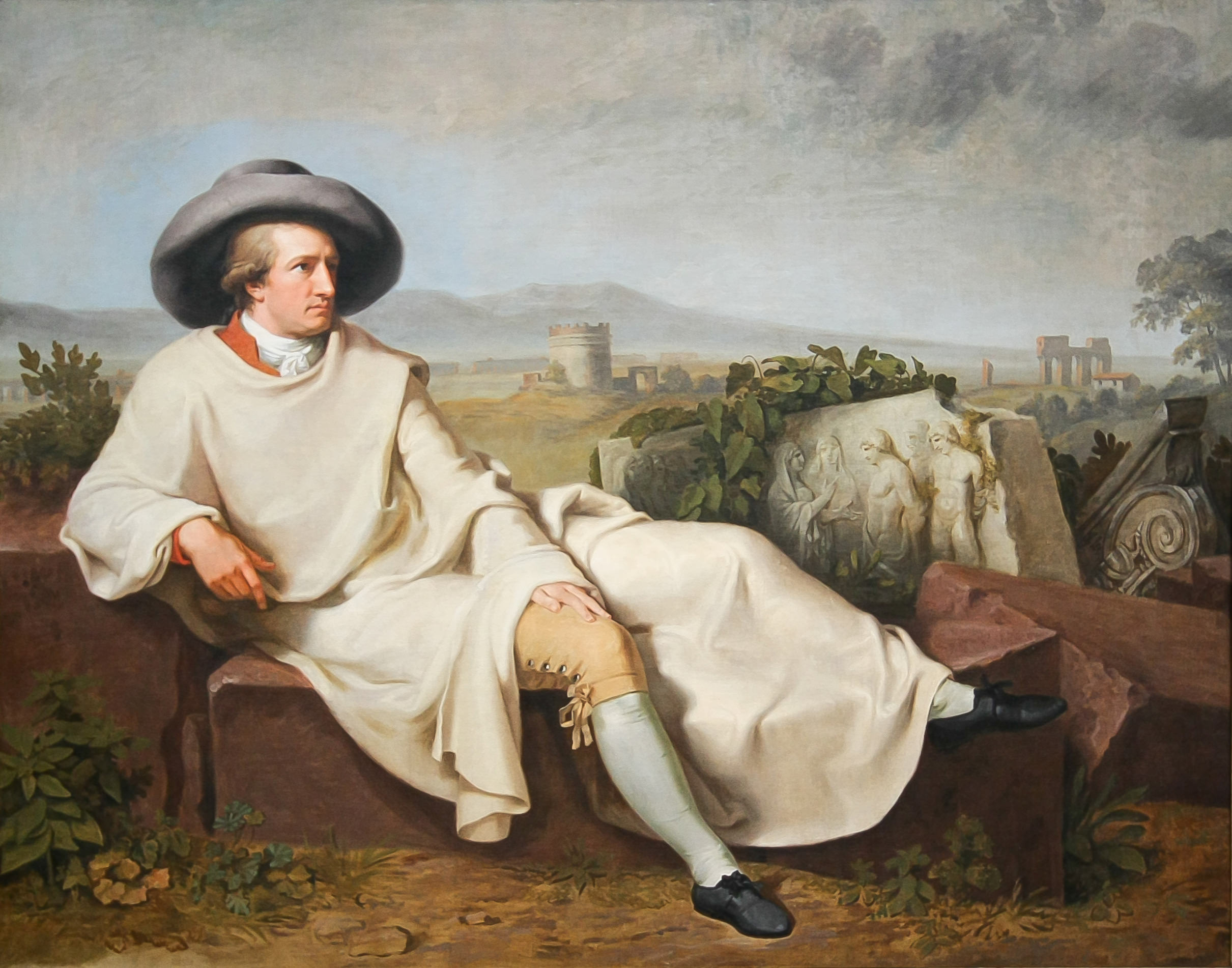 Tischbein Johann Heinrich Wilhelm - Goethe in der Campagna