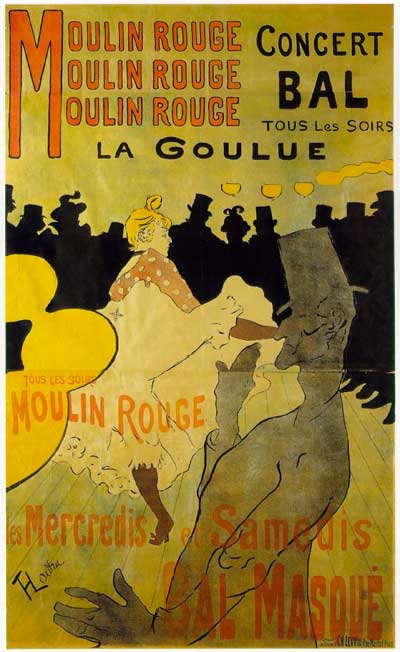 Moulin Rouge – La Goulue, Lithographie - Toulouse-Lautrec Henri 