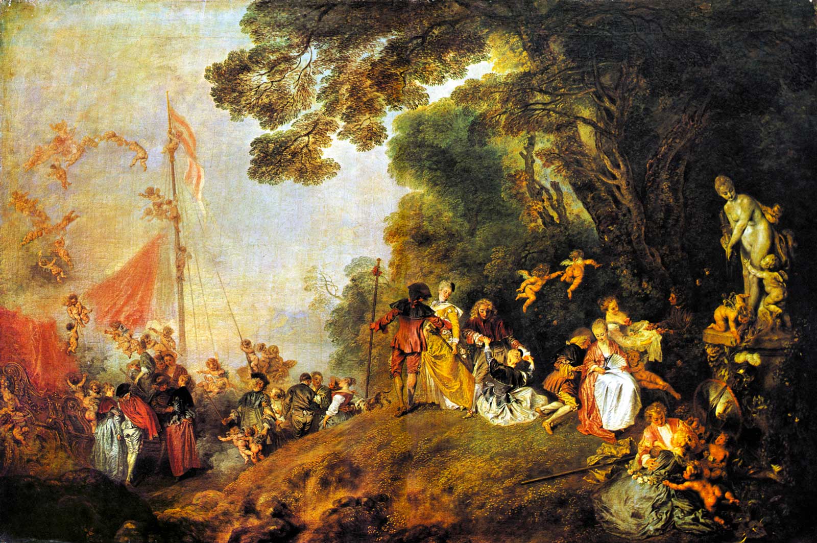 Watteau Antoine - Einschiffung nach Cythera
