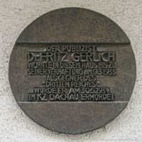 Hirtreiter Wolfgang - Gedenktafel - Fritz Gerlich