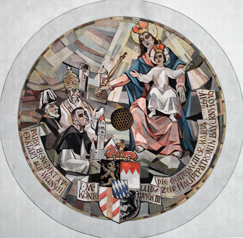 Rundbild zur Erinnerung an die Konsekration der Kirche – Denkmal/Kunstwerk in München