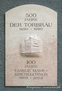  - Gedenktafel - Torbräu
