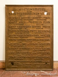  - Grundsteinstifter zum Haus der Deutschen Kunst
