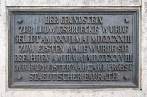  - Ludwigsbrücke - Grundsteinlegung