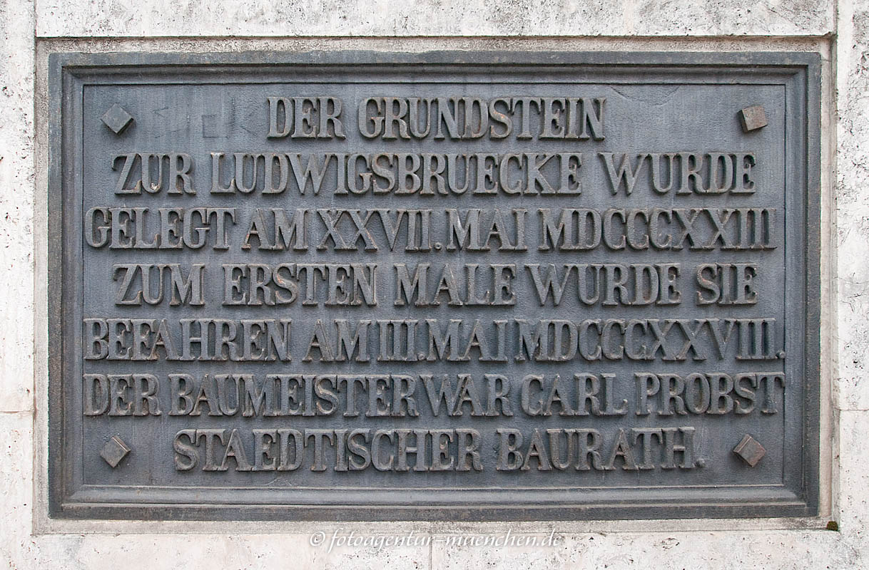 Ludwigsbrücke - Grundsteinlegung