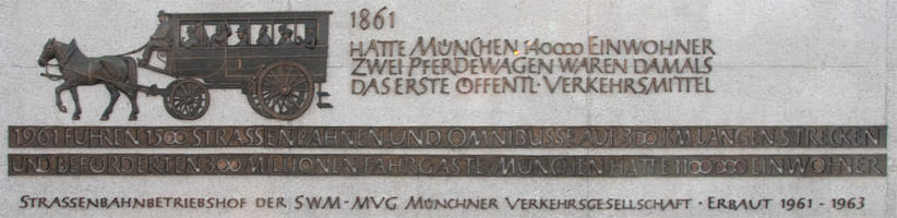 Denkmal - Pferdewagen – Foto aus München