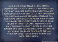 Gedenktafel - Deutsche Einheit – Foto aus München