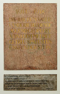 Kriegergedenktafel