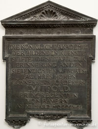 Gedenktafel - Prinzregent Luitpold – Foto aus München