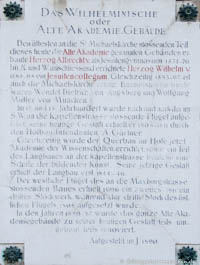  - Alte Akademie - Gedenktafel 1