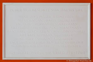  - Gedenktafel - Ruhmeshalle