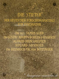 Stifter der Forschungsanstalt für Psychiatrie