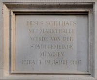  - Gedenktafel - Schulhaus/Markthalle