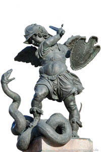 Gerhard Willhalm – Mariensäule - Putti mit Schlange
