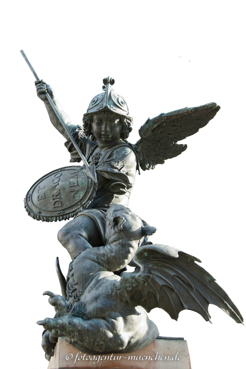 Mariensäule - Putti mit Drache Mariensäule, Putti