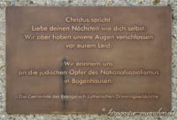 Gedenktafel für die jüdischen Opfer in Bogenhausen
