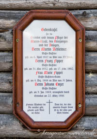 Gedenktafel - Marienklause