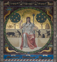  - Friedensengel - Mosaik - Wohlstand und Segen der Kultur