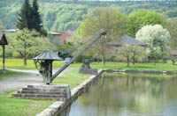 Gerhard Willhalm – Ludwigskanal - Kran im Hafenbecken