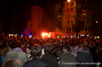 Gerhard Willhalm – FC Bayern-Fans feiern in der Leopoldstraße