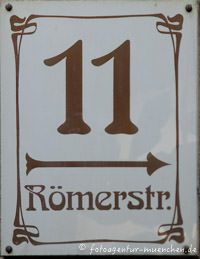 Gerhard Willhalm – Hausnummer - Römerstraße