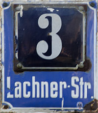 Gerhard Willhalm – Hausnummer - Lachnerstraße