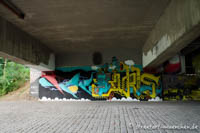 Gerhard Willhalm – Graffiti - Brudermühlbrücke