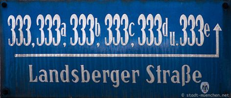 Gerhard Willhalm – Hausnummer - Landsberger Straße