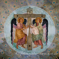 Deckenfresko im Nordfriedhof – Foto aus München