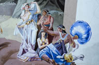 Peffer Sabastian, Pfeffer Szephan - Lüftlmalerei - Moses und das Goldene Kalb