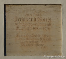 Gerhard Willhalm – Gedenktafel für Ferdiand Maria