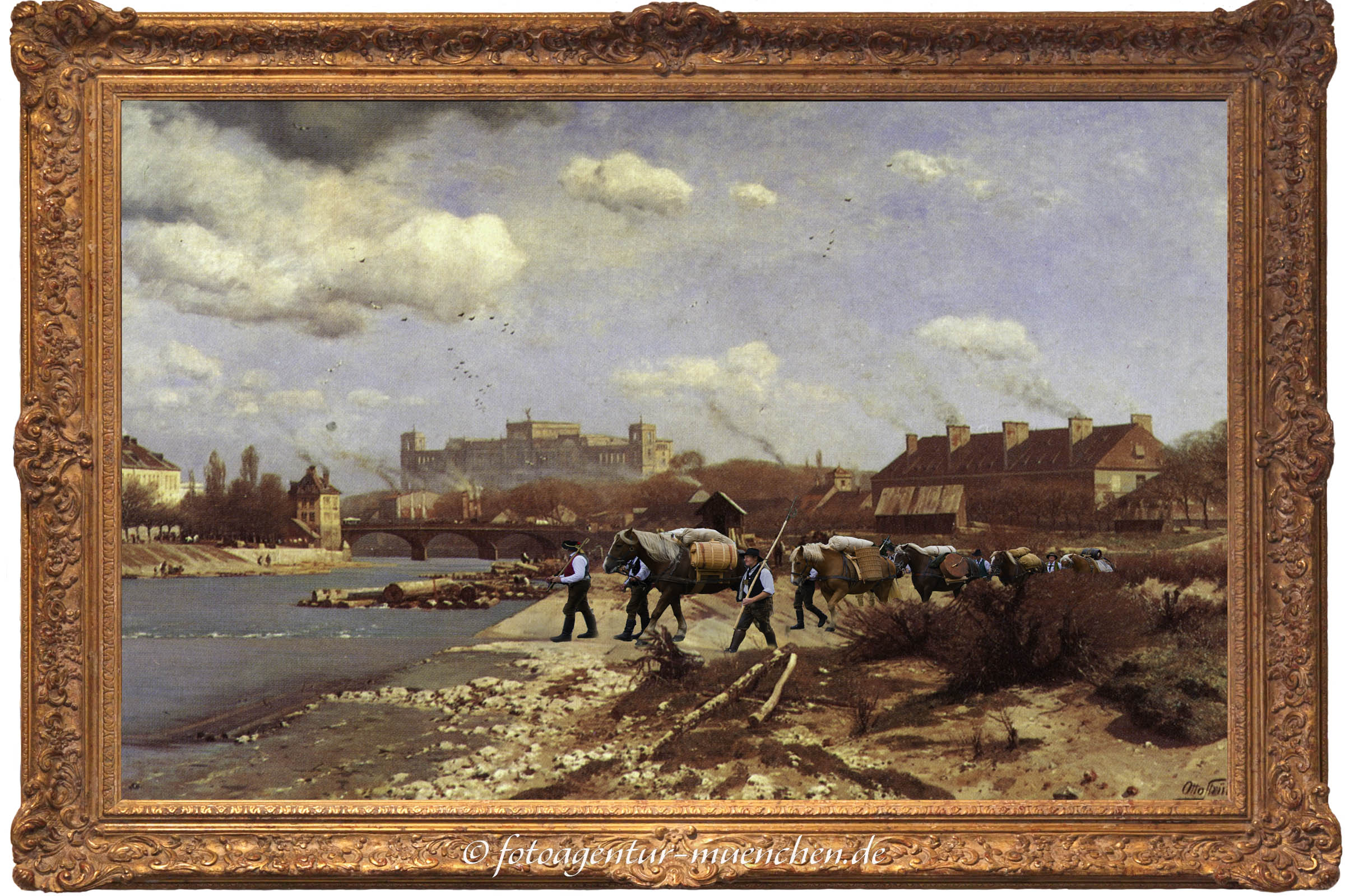 Säumer an der Isar