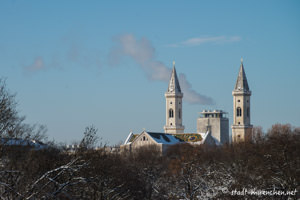 Gerhard Willhalm – Ludwigskirche mit Heizkraftwerk