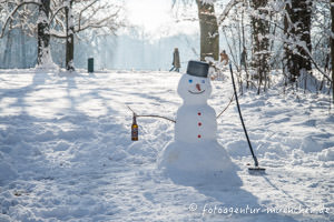 Gerhard Willhalm – Schneemann im Englischen Garten