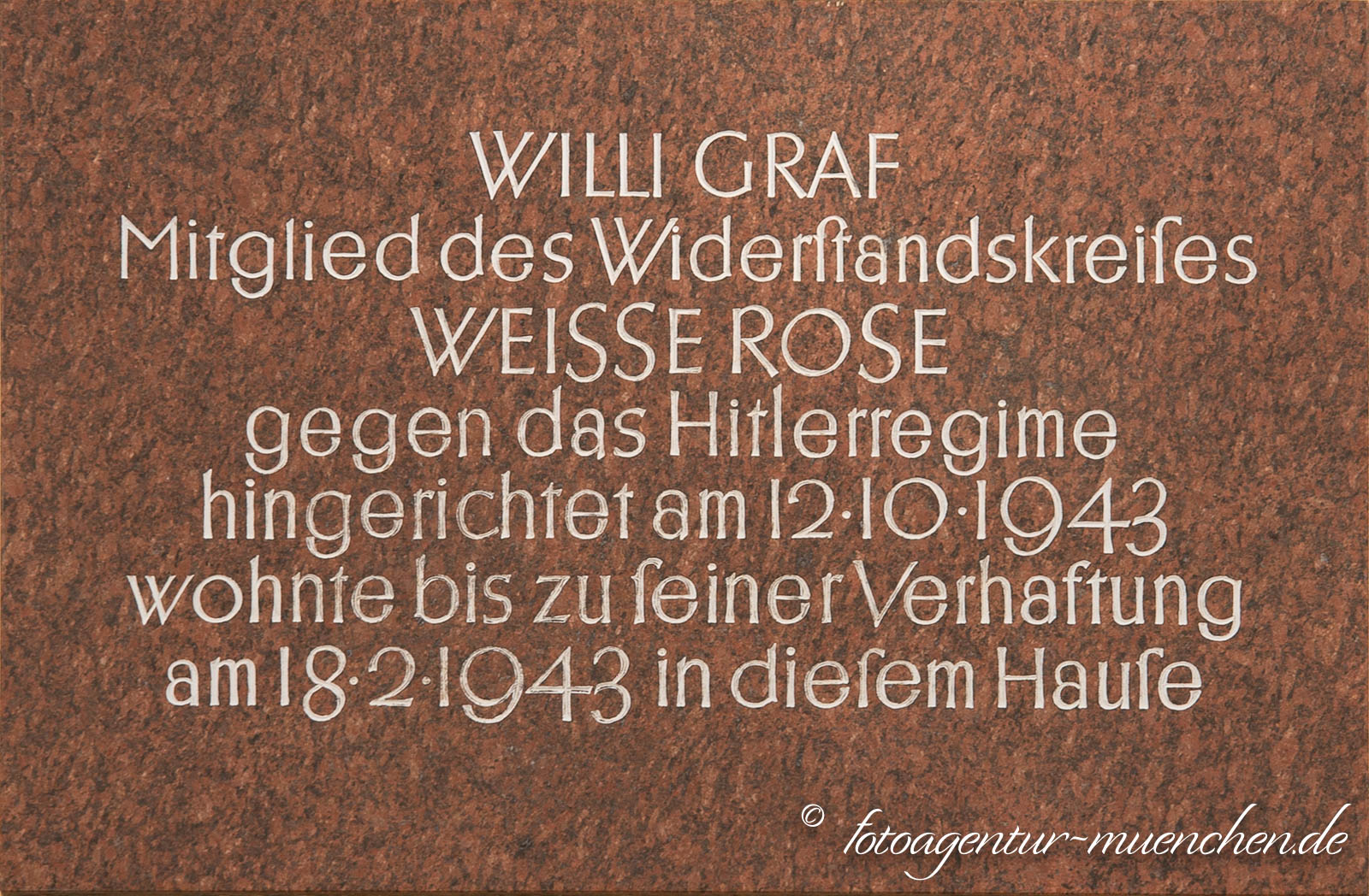 Gedenktafel - Graf Willi
