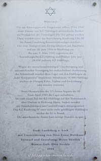 Gerhard Willhalm - Mahnmal Todesmarsch (Landsberg am Lech)