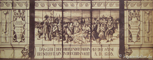 Glasfenster in St. Margareth – Foto aus München