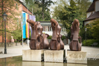 Der Brunnen Drei Reiter von Lothar Fischer – Foto aus München