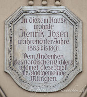 Rödl Georg - Gedenktafel  - Henrik Ibsen